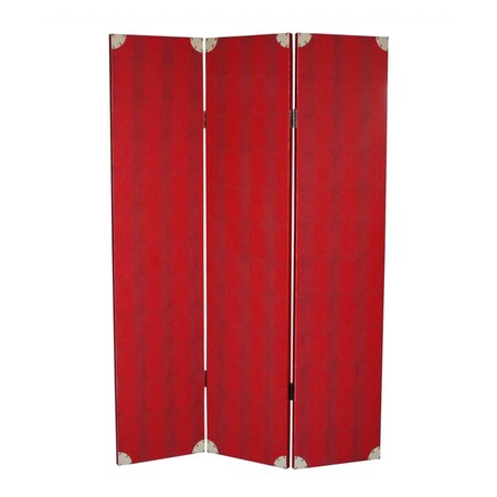 Palacedesigns 1 x 47 x 71 in. Wood Screen Red PA3680349